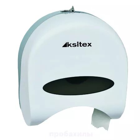 Диспенсер для рулонной туалетной бумаги, ABS-пластик белый KSITEX