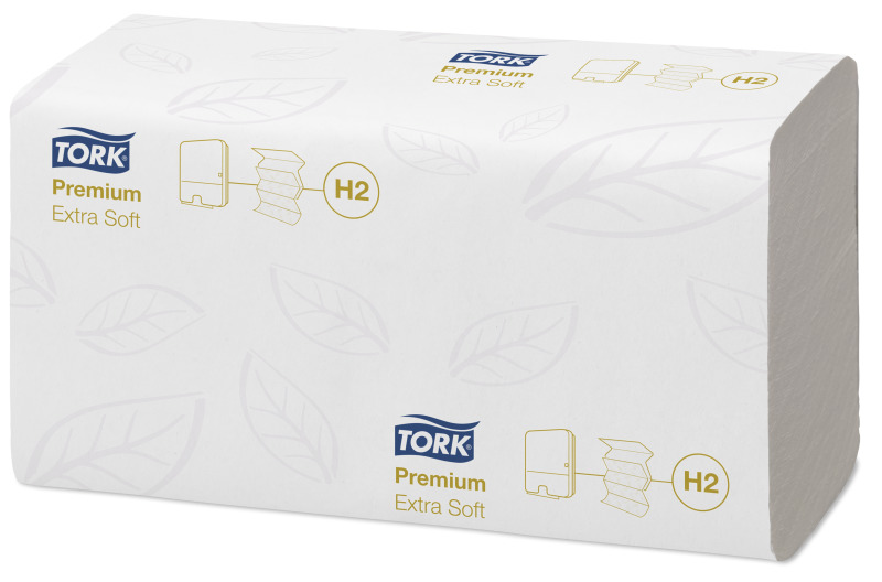 Tork Xpress Premium листовые полотенца 21*34 см Multifold ультрамягкие 2 сл 100 листов белые