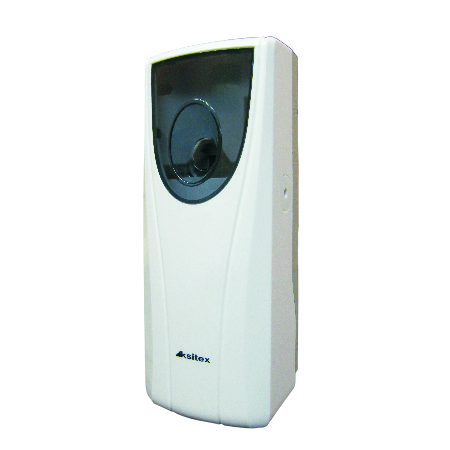 Диспенсер для освежителя воздуха автоматический без дисплея, ABS-пластик белый KSITEX (PD-6D)