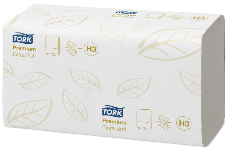 Tork листовые полотенца Premium Singlefold 23*23 см ZZ ультамягкие 2 сл 200 листов белые (100278)