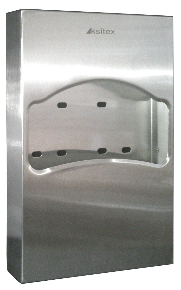 Диспенсер для одноразовых сидений на унитаз1/4 из нержавеющей стали, матовый KSITEX (TC-506-1/4) 