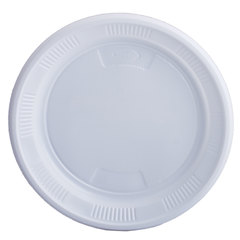 Тарелка десертная белая Полимерпласт D17 50 шт/уп