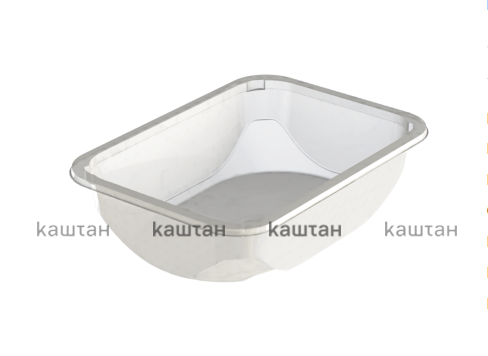 Контейнер для запайки, прозрачный, ПП, 760 мл