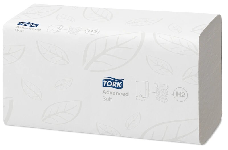 Tork Xpress Advanced листовые полотенца 21*34 см Multifold 2 сл 136 листов белые (120288)